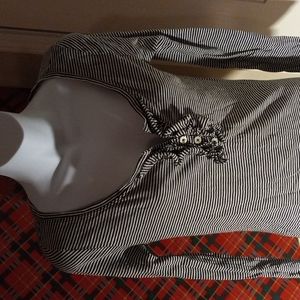 Old Navy, long sleeve shirt, striped, size small